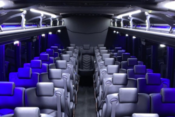 Johns Creek Charter Bus Interior