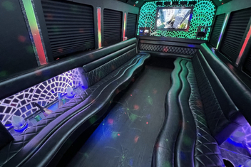 Johns Creek Limo Bus Interior