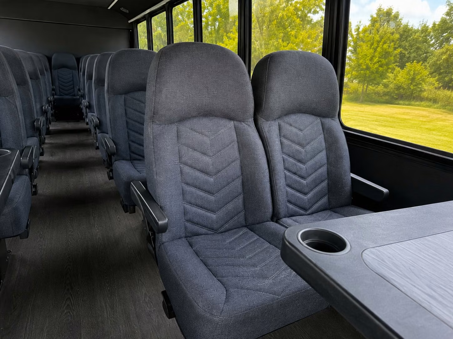 18 passenger minibus interior