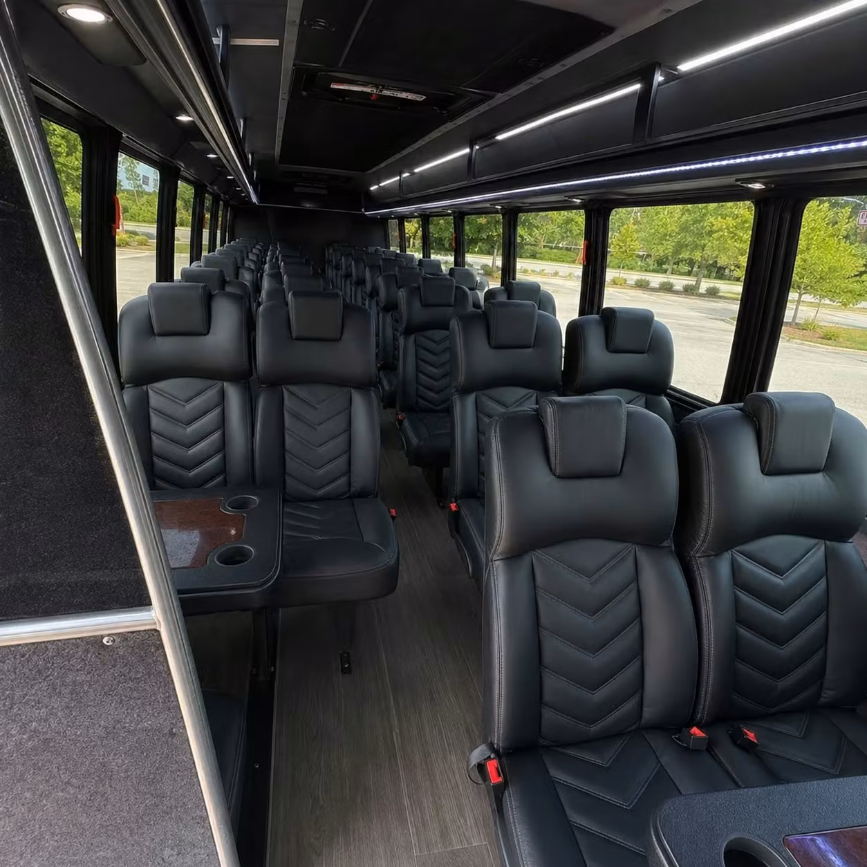 28 passenger minibus inside
