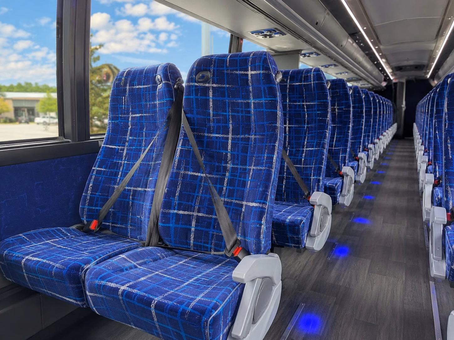 johns creek charter bus rental interior