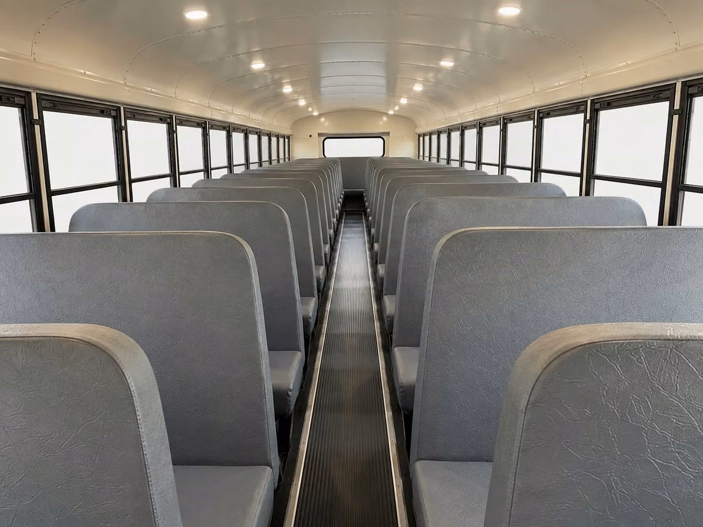 school bus inside