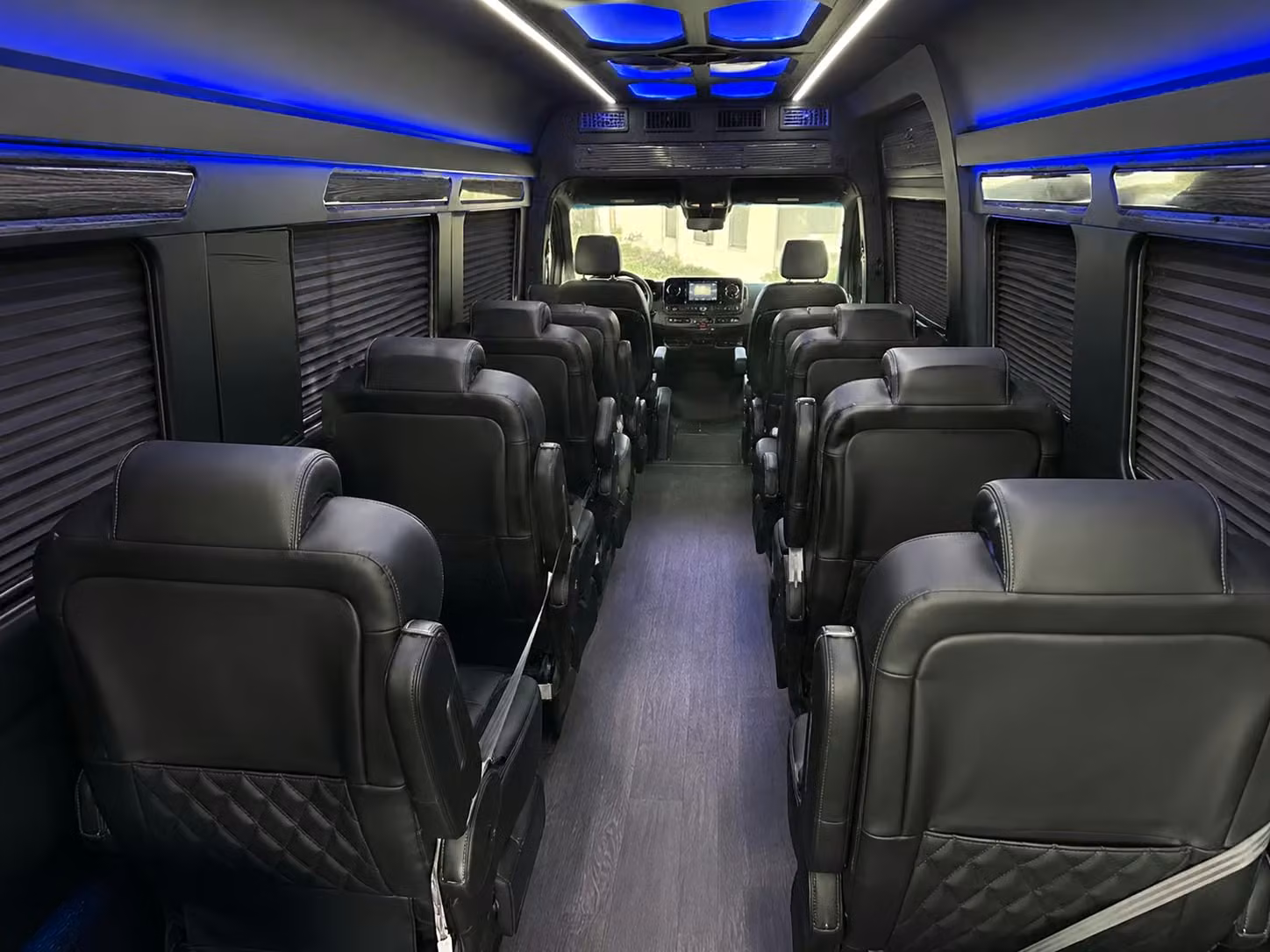 sprinter van with driver inside